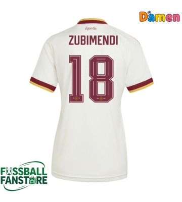 Spanien Martin Zubimendi #18 Replik Auswärtstrikot Damen WM 2026 Kurzarm